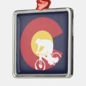 Mountain Bike Colorado Metalen Ornament (Links)