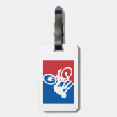 Mountain Bike Crash All Star Bagagelabel (Achterkant verticaal)