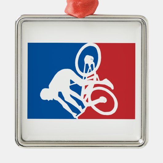 Mountain Bike Crash All Star Metalen Ornament (Voorkant)