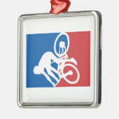 Mountain Bike Crash All Star Metalen Ornament (Links)