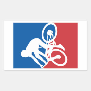 Mountain Bike Crash All Star Rechthoekige Sticker