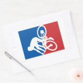 Mountain Bike Crash All Star Rechthoekige Sticker (Envelop)