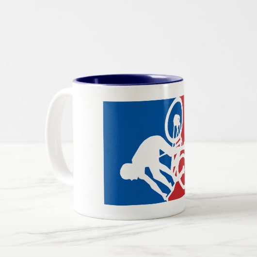 Mountain Bike Crash All Star Tweekleurige Koffiemok (Voorkant links)