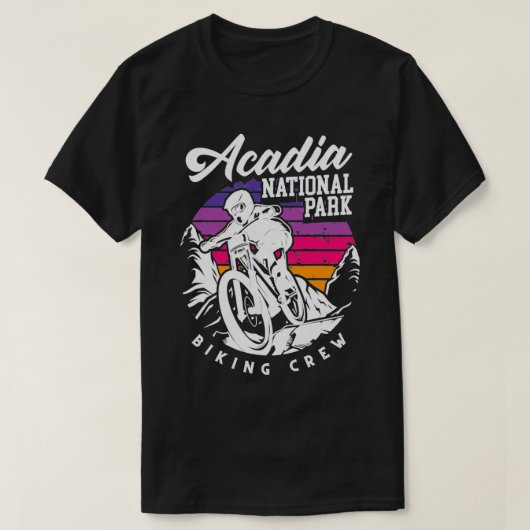 Mountain Bike Cycling Bicycle Acadia T-shirt (Design voorkant)