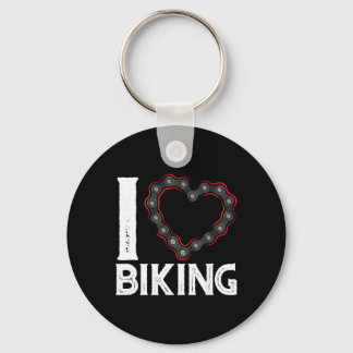 Mountain Bike Cycling Bicycle I Love Biking  Sleutelhanger