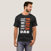 Mountain Bike Dad Custom Cycopath Family Cyclist T-shirt (Voorkant volledig)