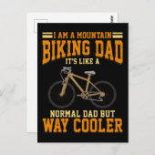 Mountain Bike Dad MTB Cyclist Briefkaart (Voorkant / Achterkant)