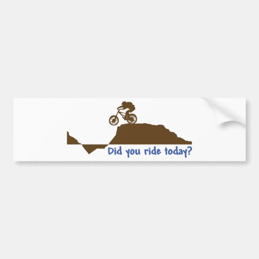 Mountain Bike - Day Ride Bumpersticker (Voorkant)