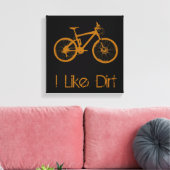 Mountain Bike Dirt Canvas Afdruk (Insitu (Woonkamer))