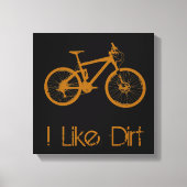 Mountain Bike Dirt Canvas Afdruk (Voorkant)