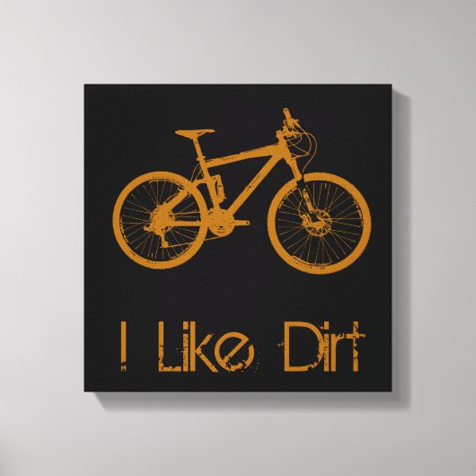 Mountain Bike Dirt Canvas Afdruk (Voorkant)