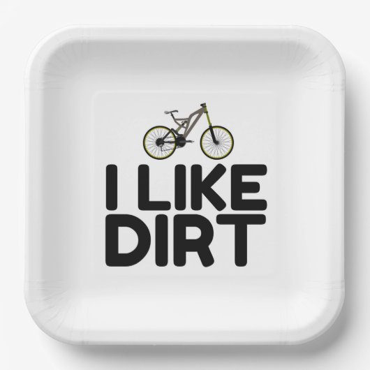 MOUNTAIN BIKE DIRT PAPIEREN BORDJE (Voorkant)