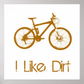 Mountain Bike Dirt Poster (Voorkant)