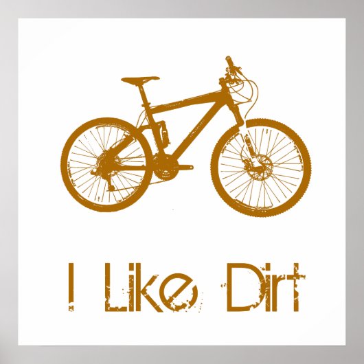 Mountain Bike Dirt Poster (Voorkant)