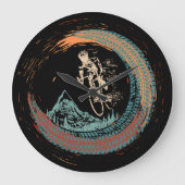 Mountain Bike Downhill MTB  Mountain Biker Grote Klok (Voorkant)