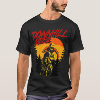 Mountain Bike Downhill Rider Cycling Bike MTB fema T-shirt
