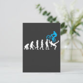 Mountain Bike Evolution MTB Cyclist Funny Biker Briefkaart (Staand voorkant)