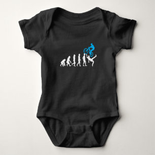 Mountain Bike Evolution MTB Cyclist Funny Biker Romper