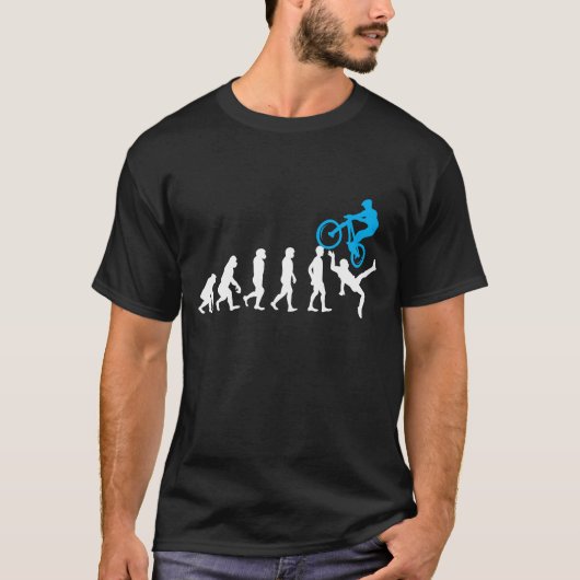 Mountain Bike Evolution MTB Cyclist Funny Biker T-shirt (Voorkant)