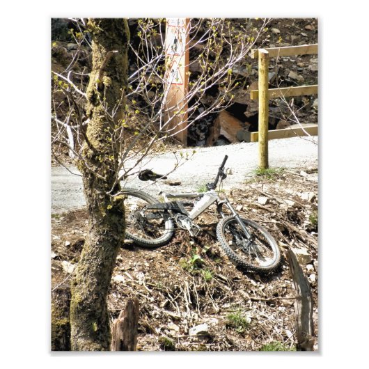 MOUNTAIN BIKE FOTO AFDRUK (Voorkant)