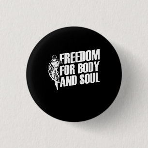 Mountain Bike Freedom of Body and Soul Ronde Button 3,2 Cm