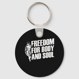 Mountain Bike Freedom of Body and Soul Sleutelhanger