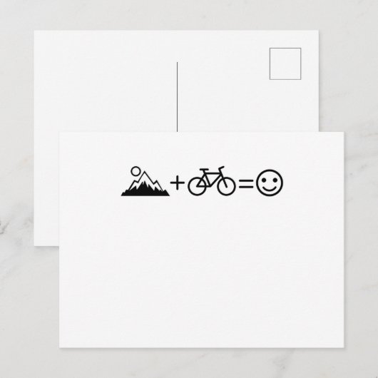 MOUNTAIN BIKE FUNNY Mountainbiker Freestyle Biker Briefkaart (Voorkant / Achterkant)