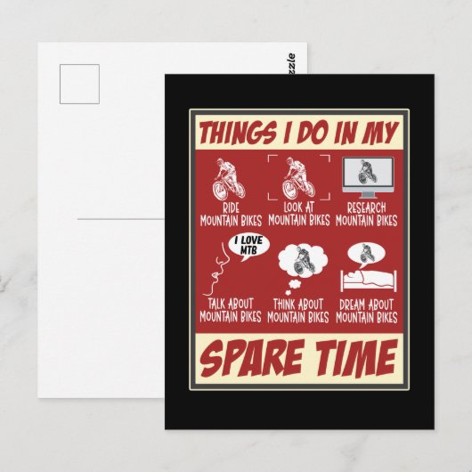 Mountain Bike Funny MTB Humor Biking Briefkaart (Voorkant / Achterkant)