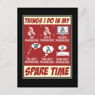 Mountain Bike Funny MTB Humor Biking Briefkaart