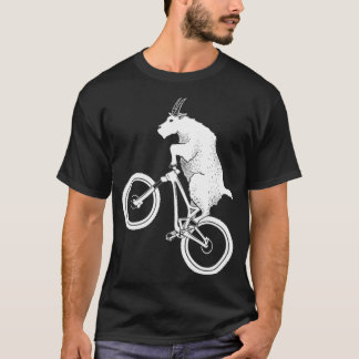 Mountain Bike Goat Funny Bicycle Day For Goat Love T-shirt