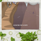 Mountain Bike Goats Hand Towel Theedoek (Gevouwen)