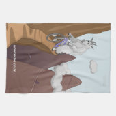 Mountain Bike Goats Hand Towel Theedoek (Horizontaal)