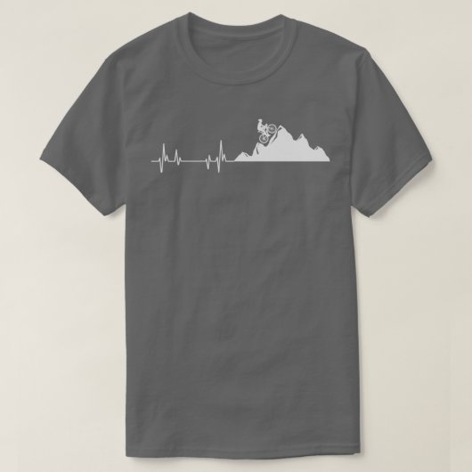 Mountain Bike Heartbeat T-shirt (Design voorkant)