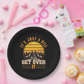 Mountain Bike is maar een heuvel Papieren Bordje (Feest)