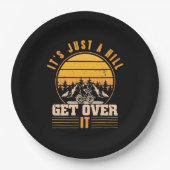 Mountain Bike is maar een heuvel Papieren Bordje (Voorkant)