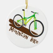 Mountain Bike Keramisch Ornament (Voorkant)