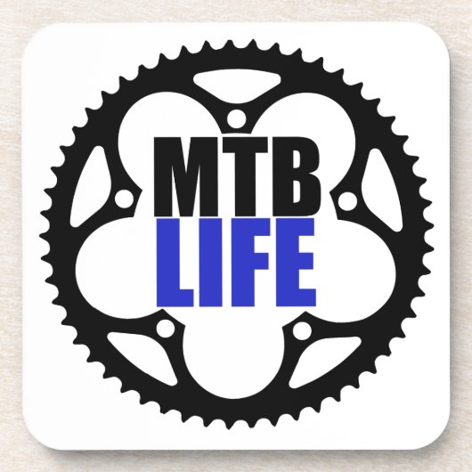 Mountain Bike Life Bier Onderzetter (Voorkant)