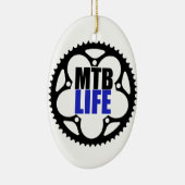 Mountain Bike Life Keramisch Ornament (Rechts)