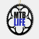 Mountain Bike Life Keramisch Ornament (Links)