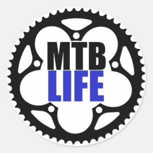 Mountain Bike Life Ronde Sticker