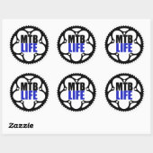 Mountain Bike Life Ronde Sticker (Vel)