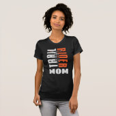 Mountain Bike mam Custom Cycopath Family Cyclist T-shirt (Voorkant volledig)