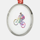 Mountain Bike Metalen Ornament (Links)