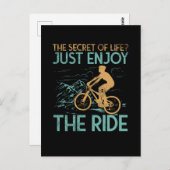 Mountain Bike Mountain Biker Briefkaart (Voorkant / Achterkant)