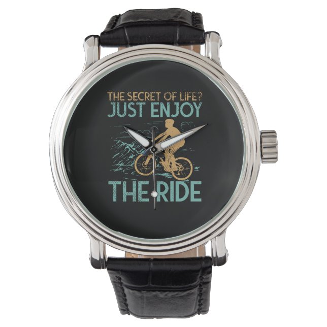 Mountain Bike Mountain Biker Horloge (Voorkant)