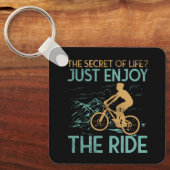 Mountain Bike Mountain Biker Sleutelhanger (Voorkant)