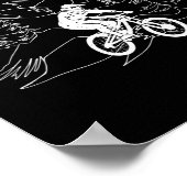 Mountain Bike MTB bergwandelaar Poster (Hoek)