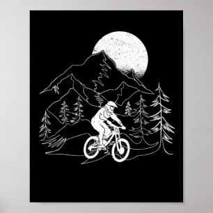 Mountain Bike MTB  bergwandelaar Poster
