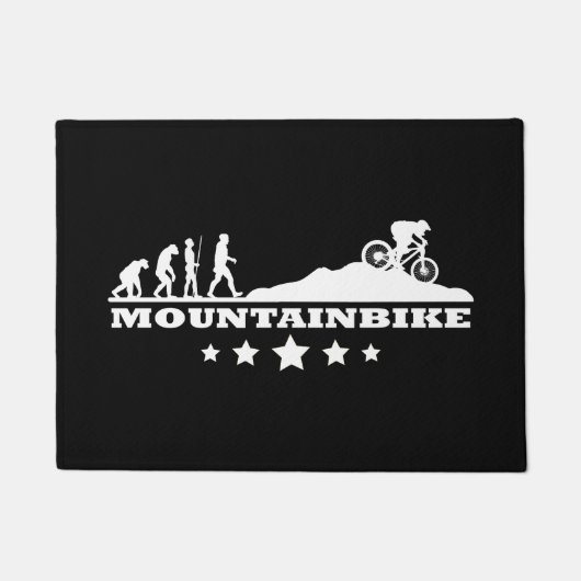 Mountain Bike MTB Evolution Gift for Men Woman Deurmat (Voorkant)