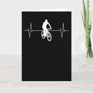 Mountain Bike MTB Mountain Biker Heartbeat Cadeau Kaart